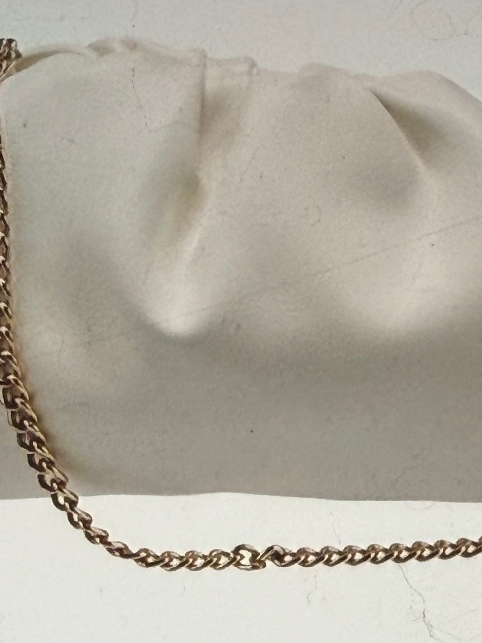 Understated Leather Ivory Crossbody Bag Clutch Fringe Charm Printed Dust Bag Nwt — image 2 of 5
